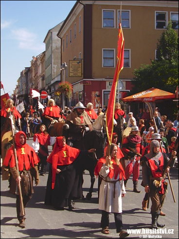 Táborské slavnosti, průvod Jana Žižky (Tábor, 2008)