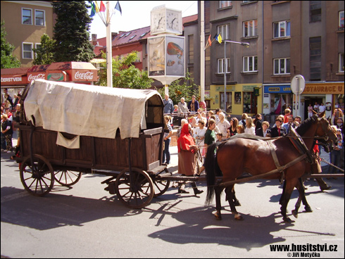 Táborské slavnosti, průvod Jana Žižky (Tábor, 2008)