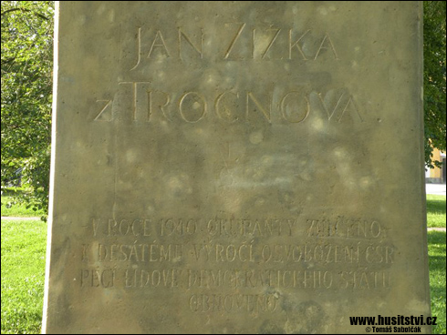 Borovany – památník Jana Žižky
