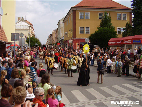 Táborské slavnosti, průvod Jana Žižky (Tábor, 2010)