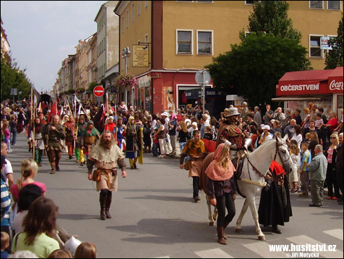 Táborské slavnosti, průvod Jana Žižky (Tábor, 2010)