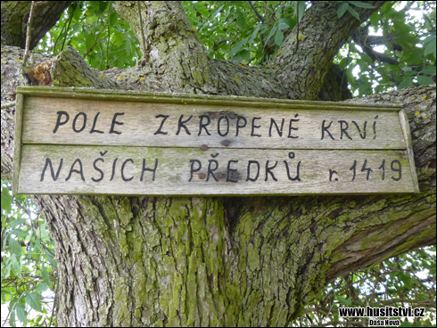 Nekmíř - místo bitvy (1419) [foto: Dáša Nová, © www.husitstvi.cz]