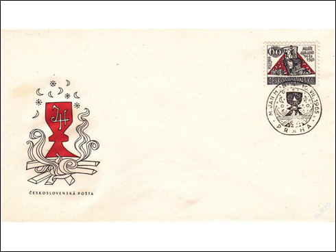 FDC – Kulturní výročí a události I., Mistr Jan Hus (1965)