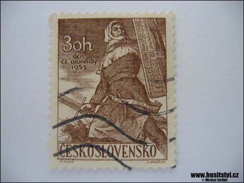 30 h – Den československé armády, husitský bojovník (1953)