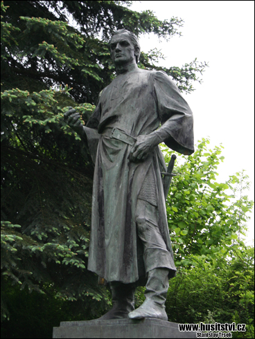 Želiv - socha Jana Želivslkého