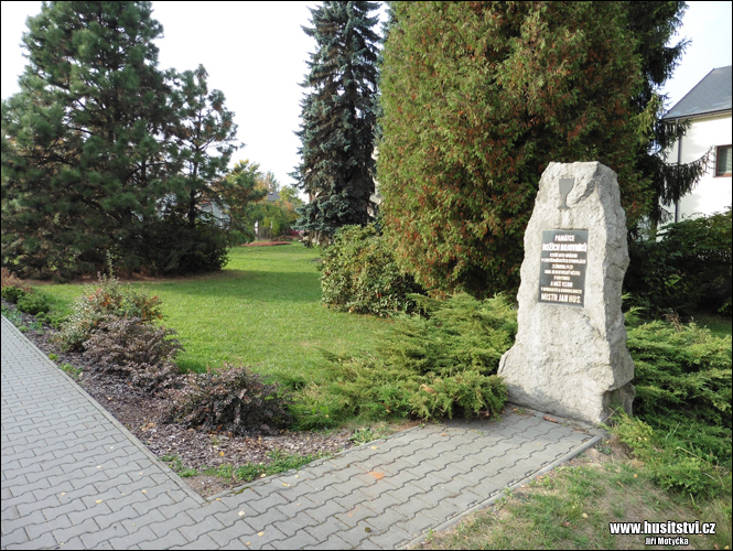 Chotěboř – husitský pomníček v ulici Hromádky z Jistebnice