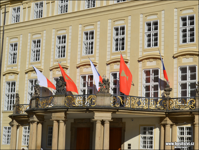 Husitské prapory na Pražském hradě (05.06.2015, Praha)