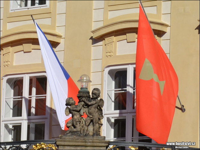 Husitské prapory na Pražském hradě (05.06.2015, Praha)