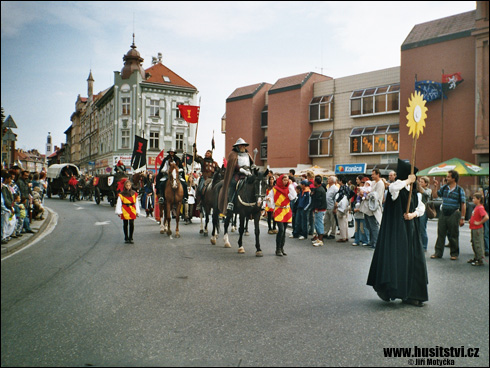 Táborské slavnosti, průvod Jana Žižky (Tábor, 2006)