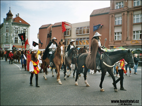 Táborské slavnosti, průvod Jana Žižky (Tábor, 2006)