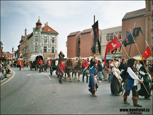 Táborské slavnosti, průvod Jana Žižky (Tábor, 2006)