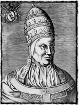 Římský papež Bonifác IX. (1389 - 1404), který roku 1393 udělil Čechům tzv. milostivé léto. copyright http://upload.wikimedia.org