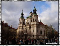 Praha - kostel sv. Mikuláše na Staroměstském náměstí. Zde působil a kázal Matěj z Janova.