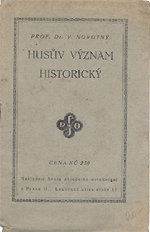 Novotný Václav - Husův význam historický