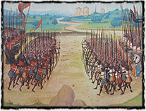 Bitva u Azincourtu (miniatura z 15. století)