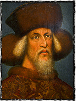 Stárnoucí Zikmund na obraze, který je tradičně připisován italskému malíři Pisanellovi.